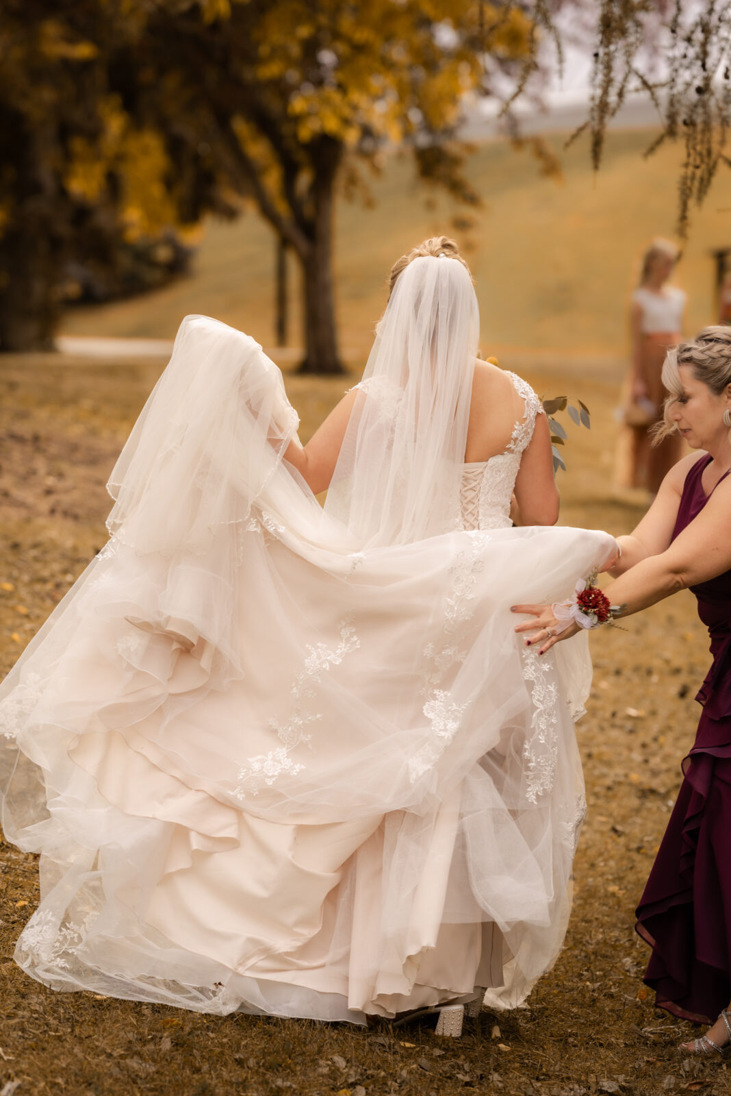 wedding portraits Muttart Conservatory grounds Edmonton