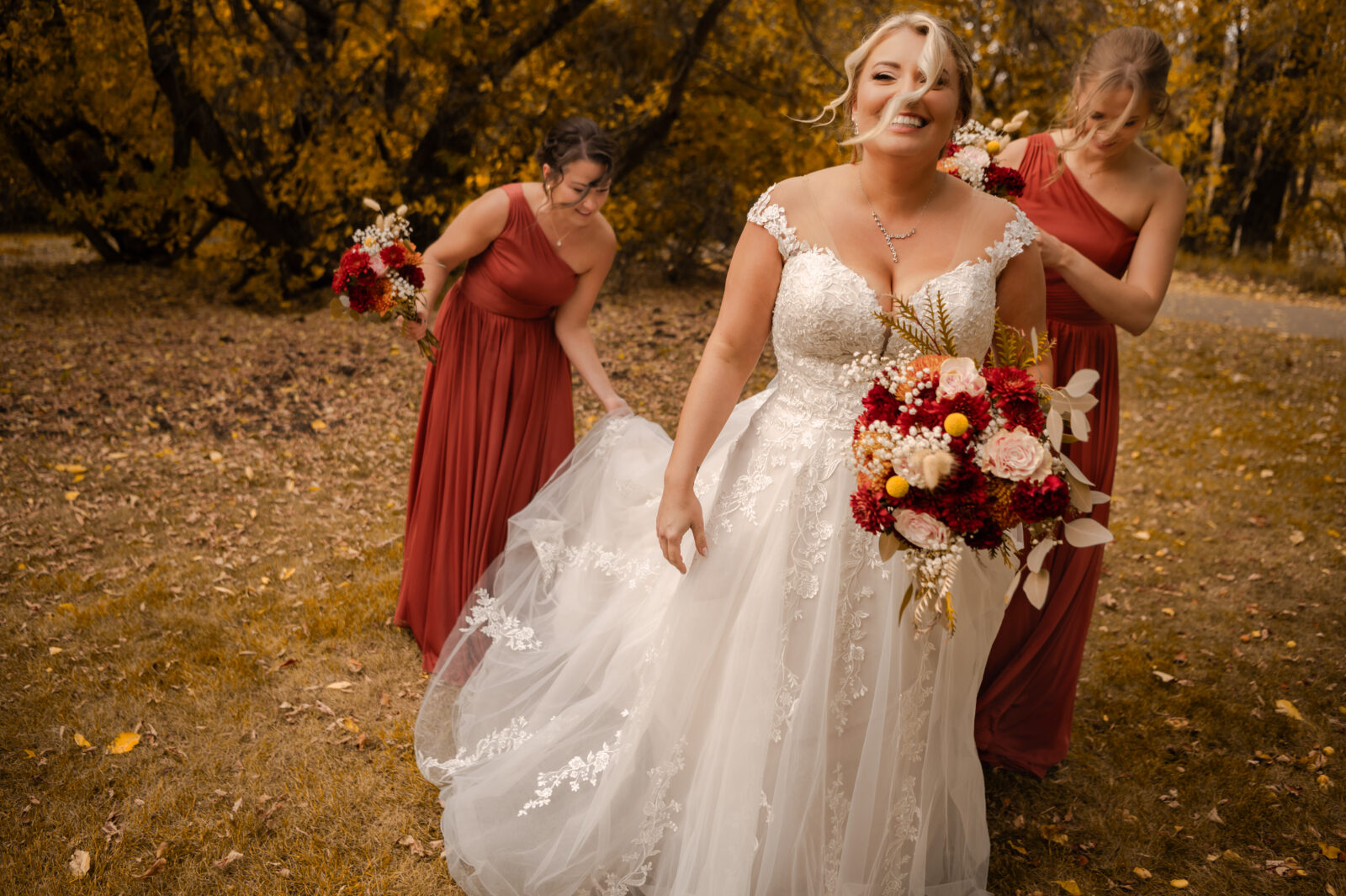 wedding party photos Henrietta Muir Edwards Park Edmonton