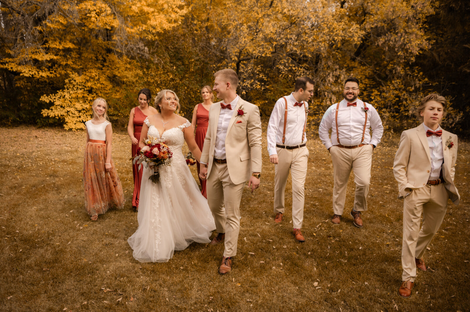 wedding party photos Henrietta Muir Edwards Park Edmonton